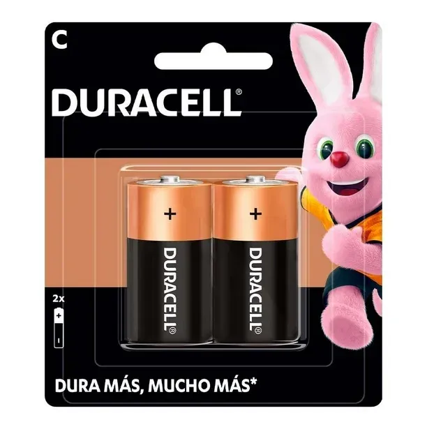 PILA ALCALINA D DURACELL C/2 PZAS